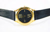 Pierre Lannier Watch Gold Plated with Crystals Unisex Vintage New 1990's