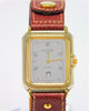Courreges Unisex Watch Swiss Made Two-Tone Leather Vintage NEW 1990's