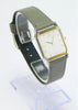 Seiko Unisex Stainless Steel Leather Band Watch 1990's Vintage New