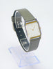 Seiko Unisex Stainless Steel Leather Band Watch 1990's Vintage New