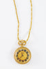 CONSUL Swiss Winding Necklace Watch Gold Plated Vintage New 1990's (Black)