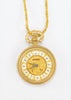 CONSUL Swiss Winding Necklace Watch Gold Plated Vintage New 1990's (White)