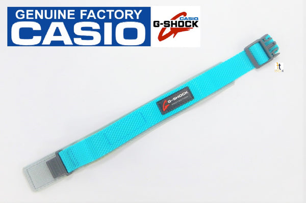 Vintage NEW Original CASIO G-Shock DW-9600 Blue Nylon Watch Band Strap 1998