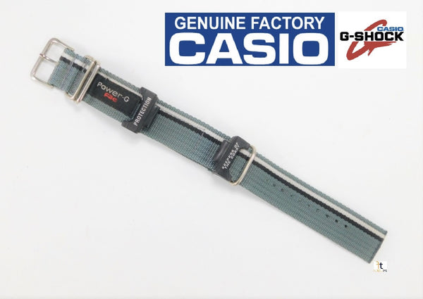 Vintage NEW Original CASIO G-Shock Gray Nylon Watch Band Strap 1990's