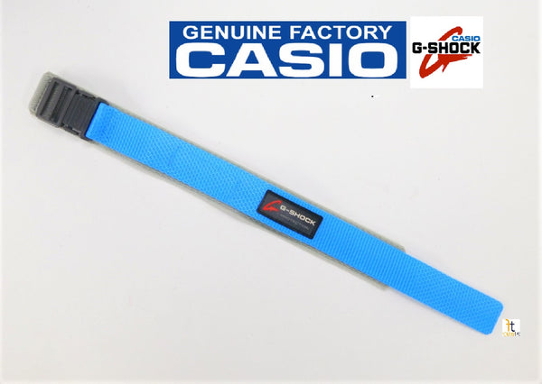 Vintage NEW Original CASIO G-Shock Blue Nylon Watch Band Strap 1990's
