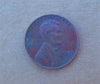1945 American Wheat Penny, Lincoln, No Mint Mark, Error "L" on Rim