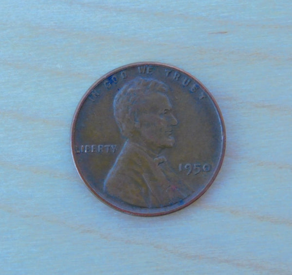 1950 American Wheat Penny, Lincoln, No Mint Mark
