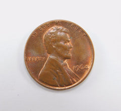 1964 American Wheat Penny, Lincoln, No Mint Mark, "L" in Liberty on Edge ERROR