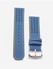 Citizen AT8020-03L Original Replacement 23mm Blue Angles Leather Watch Band Strap 4-S084059