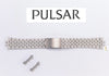 18mm Unisex Pulsar Brushed Stainless Steel Band 489MA with End Pieces