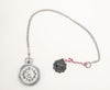 Belair Stainless Steel Railroad Pocket Watch with Chain Made in USA Swiss Movement