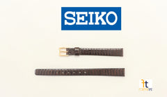 9mm Ladies SEIKO Genuine Lizard Wristwatch Band Strap Brown