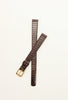 9mm Ladies SEIKO Genuine Lizard Wristwatch Band Strap Brown