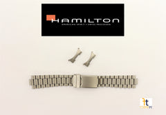 20mm Original Hamilton KHAKI Stainless Steel Matte Band With Curved Ends +2pins
