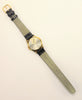 BELAIR Unisex Swiss Quartz Movement Brushed Stainless Steel Gold Plated Watch Vintage NEW