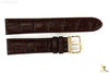 Citizen 59-S53084 Original Replacement 21mm Brown Leather Watch Band Strap - Forevertime77