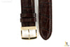 Citizen 59-S53084 Original Replacement 21mm Brown Leather Watch Band Strap - Forevertime77