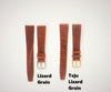 Genuine Lizard Leather Wristwatch Band in Various Sizes Honey Color