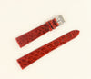 18mm Primo Genuine Crocodile Watch Band Strap Burgundy Made in Italy