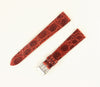 18mm Primo Genuine Crocodile Watch Band Strap Burgundy Made in Italy