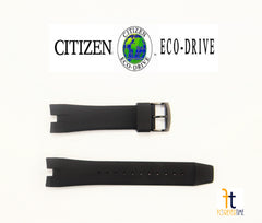 24mm Citizen Ecosphere Black Rubber Watch Band CA4154-15E/CA4155-12L/CA4159-03E