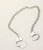 Stainless Steel Pair of Handcuffs Necklace Unisex