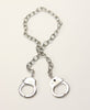 Stainless Steel Pair of Handcuffs Necklace Unisex