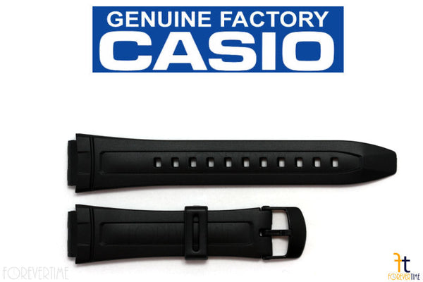 CASIO AW-80 18mm Original Black Rubber Watch BAND Strap AW-82