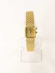 ROLAND WEBER Gold Plated Ladies Watch Braided band Vintage NEW