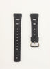 20mm Compatible with CASIO and TIMEX Watches Black Rubber Watch BAND CA-53