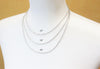 Stainless Steel & Black Rubber Pendant with Stainless Steel Chain Necklace