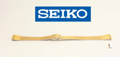 SEIKO Ladies Stainless Steel Gold Plated Wristwatch Band B5208  with End Safety Chain