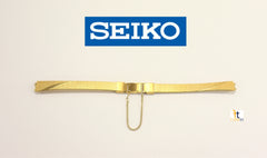SEIKO Ladies Stainless Steel Gold Plated Wristwatch Band M5093-A  with End Safety Chain