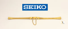 SEIKO Ladies Stainless Steel Gold Plated Wristwatch Band 36273 with End Safety Chain