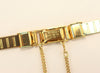 SEIKO Ladies Stainless Steel Gold Plated Wristwatch Band E5011 with End Safety Chain