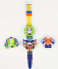 Swatch "STREPP" 1996 Vintage New w/Box Spaceworld Watch Collectible w/ 3 Outfits