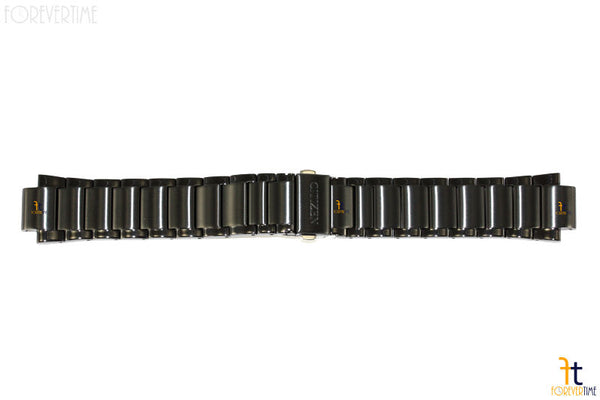 Citizen 59-S05342 Original Replacement Black Ion Plated Stainless Steel Watch Band Bracelet - Forevertime77