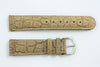 Nubuck Genuine Tan Leather Watch BAND (Various Sizes/Buckle Color)