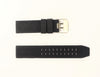 22mm Compatible w/ Luminox Colormark 3050 3080 Black Rubber Watch Band w/2 pins