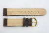 Nubuck Genuine Dark Brown Leather Watch BAND (Various Sizes/Buckle Color)