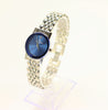 Jacques Edho Ladies Watch Swiss Made Stainless Steel Blue Dial New Old Stock 1990's