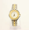 Jacques Edho Ladies Two-tone Watch Swiss Made Stainless Steel Gold Plated New Old Stock 1990's French