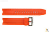 Casio 10449650 Genuine Factory Replacement Orange Resin Rubber Watch Band fits EMA-100B-1A4V - Forevertime77