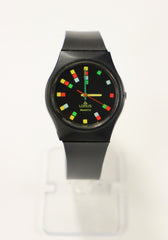 Lorus Vintage Watch with Bright Colorful Hour Marks Brand New from Old Stock