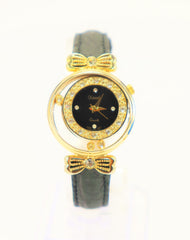 Xanadu Ladies Vintage Fashion Watch with Crystals NEW 1990's Old Stock