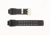 CASIO Compatible Replacement GW-A1100-1A G-Shock Aviation Black Rubber Watch Band Strap