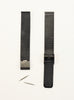 14mm Ladies Stainless Steel Mesh Watch Band Compatible w/Skagen Watches BLACK