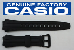 CASIO AQ-163W 17mm Original Black Rubber Watch BAND Strap AQ-163WG AQ-160W
