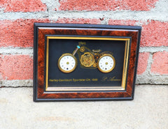 P. Ammon Horological Collage Art Made from Watch Parts Harley-Davidson Sportster CH. 1958