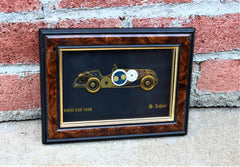 H. Lehner Horological Collage Art Made from Watch Parts 1936 BMW 328